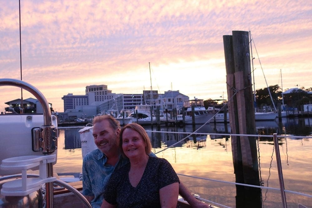 charter excursion aboard Gypsy Lady a Hinckley Sailboat from Biloxi